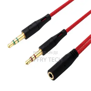 3.5mm Metal Muisic Audio Jack Splitter Earphone Y Audio Adap