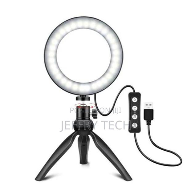 Desktop Ring Lamp Mobile Phone Triangle Bracket Selfie Live - thumbnail 2