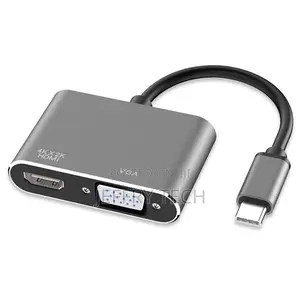 Neworld Smart Life USB 3.1 Type-C Male to 4kx2k HDMI VGA Fem