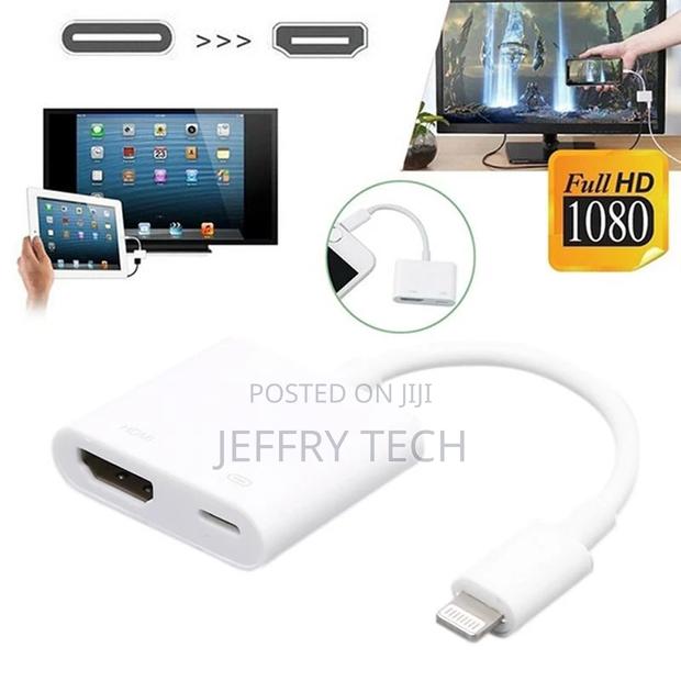 1080P Tv Cable Adapter Mirror Display Data Cable iPhone Char - thumbnail 2
