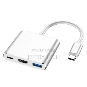 3 in 1 Type C to HDMI Hub USB Multiport Adapter Cable for Ma