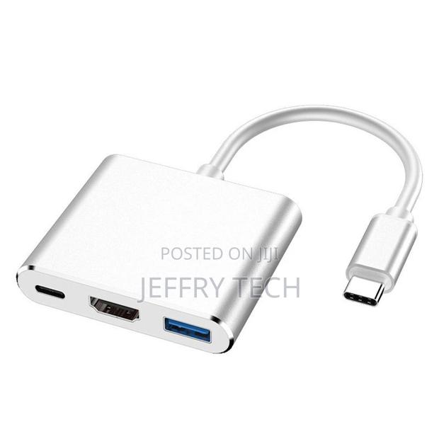3 in 1 Type C to HDMI Hub USB Multiport Adapter Cable for Ma