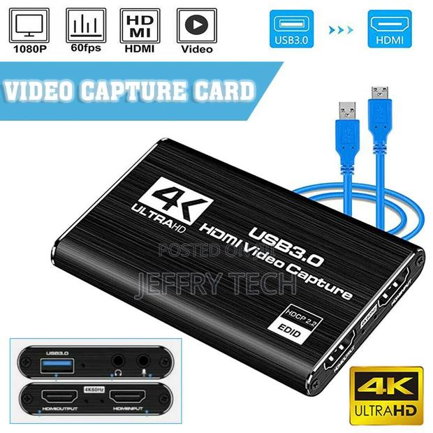 4K 1080P HDMI to USB 3.0 Video Capture Card Game Live Stream