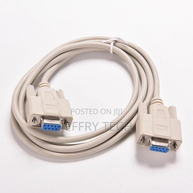 Serial RS232 Null Modem Cable Female to Female DB9 5ft 1.5m - thumbnail 2