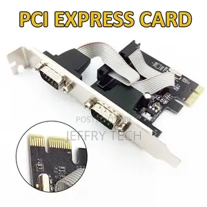 PCI Express PCIE Expansion Card 2x Serial Interfaces COM Po
