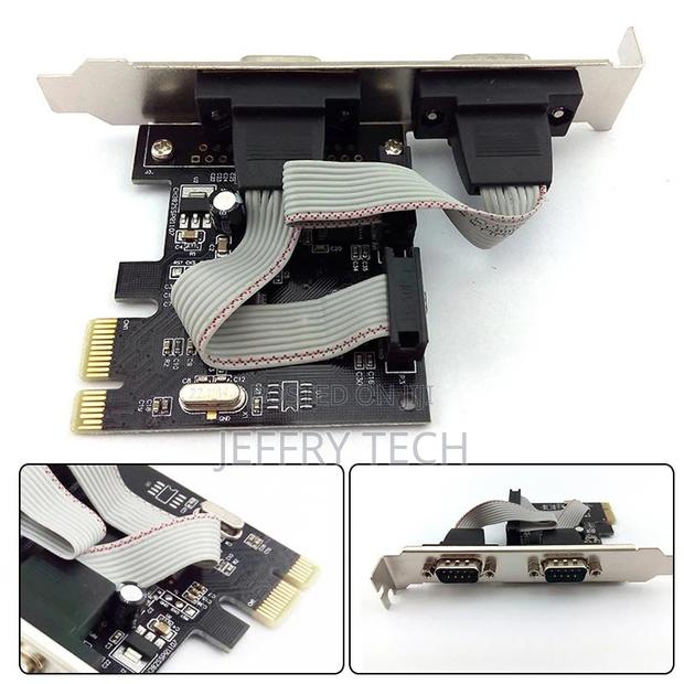 PCI Express PCIE Expansion Card 2x Serial Interfaces COM Po - thumbnail 2