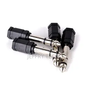 4pcs 6.35mm 1/4 Inch Stereo Male Plug to 3.5mm Female Socket