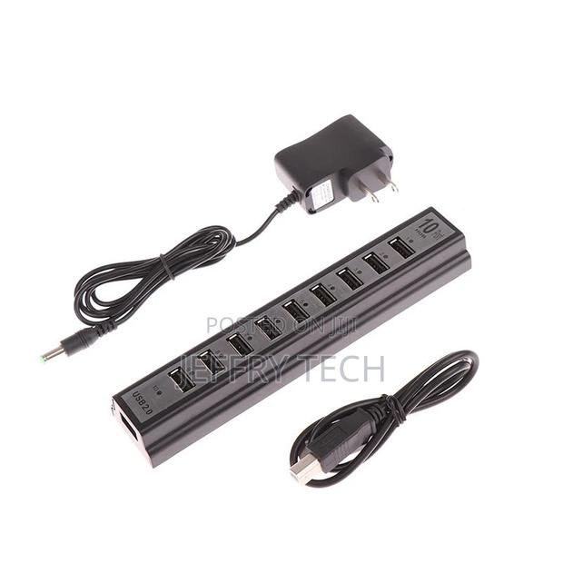 Power Adapter Usb Charger Hub Adapter High-Speed 10 Ports