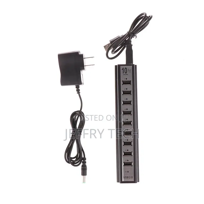 Power Adapter Usb Charger Hub Adapter High-Speed 10 Ports