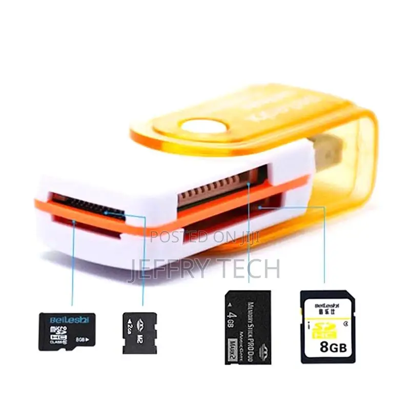 4in 1 Usb Multi-card Memory Card Adapter Reader