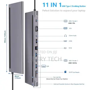 11 in 1 Usb Type C Hub Adapter Laptop Docking Station Hdmi V