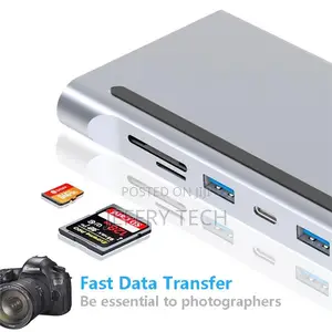 11 in 1 Usb Type C Hub Adapter Laptop Docking Station Hdmi V