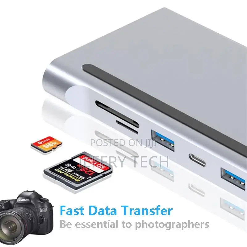 11 in 1 Usb Type C Hub Adapter Laptop Docking Station Hdmi V