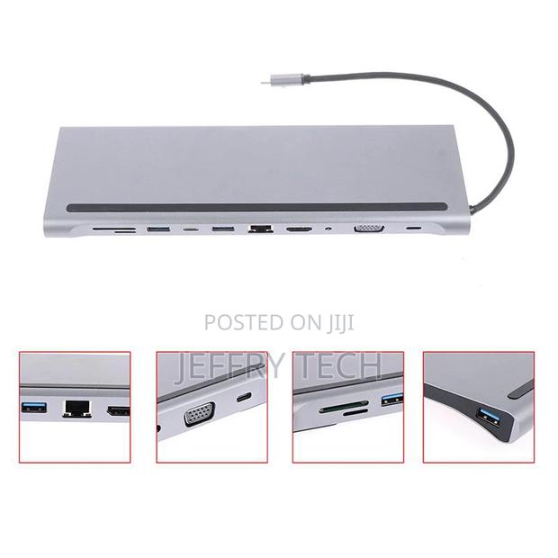 11 in 1 Usb Type C Hub Adapter Laptop Docking Station Hdmi V - thumbnail 4