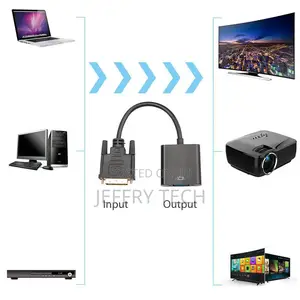1080p DVI 24+1 Pin DVI-D Male to VGA 15pin Female Cable Adap