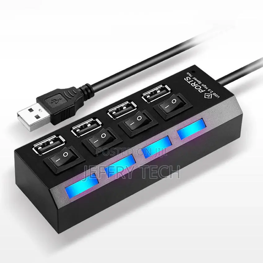 USB Hub 2.0 Multi USB Port 4 Ports Hub USB High Speed Hab Wi