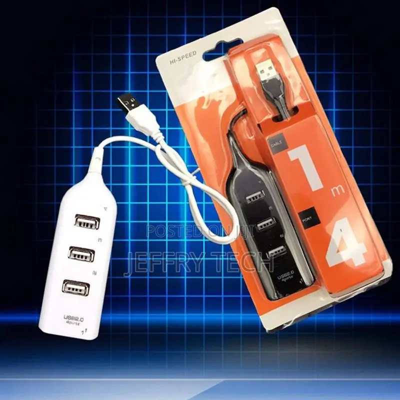 High Speed Multi HUB 4 Port USB 2.0 Splitter Expansion Deskt