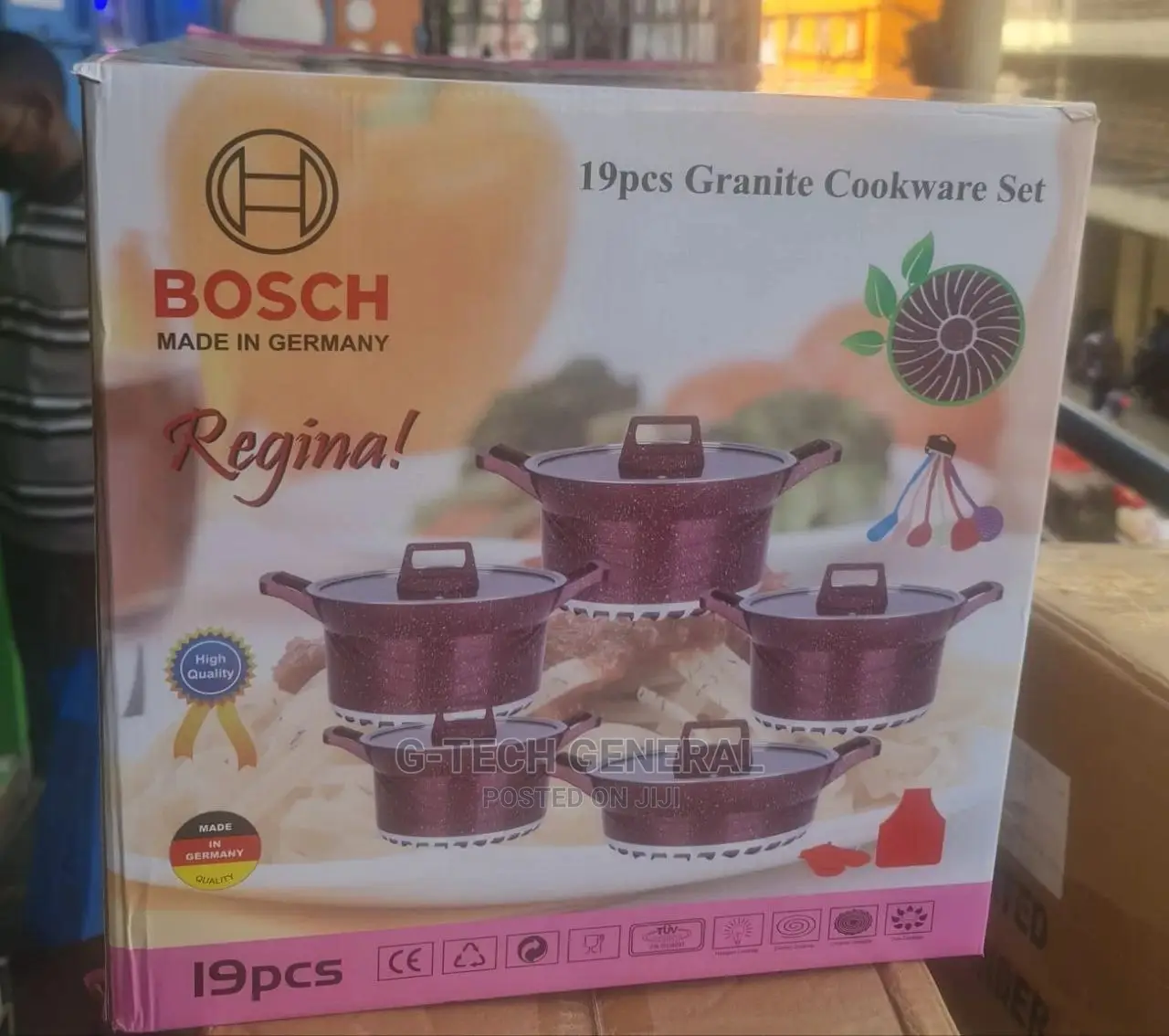 Bosch 19pcs Germany Nonstick Granite Heavy Duty Cookware