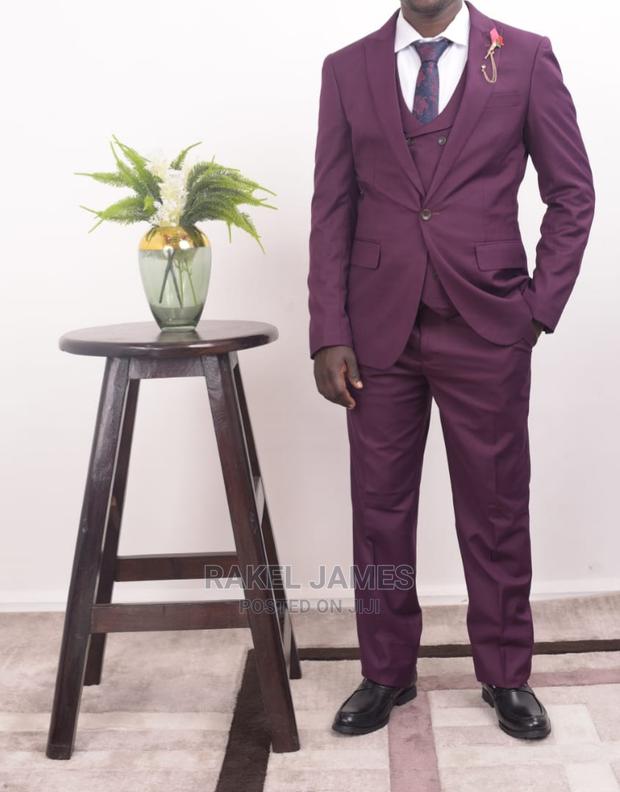 Maroon 3pc Suit - thumbnail 3