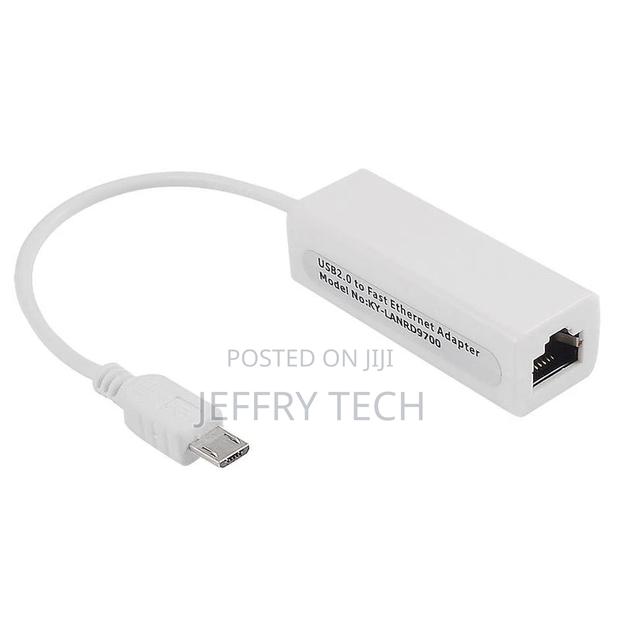 Micro USB 5 Pin 10/100 Mbps RJ45 LAN Ethernet Adapter for Ta
