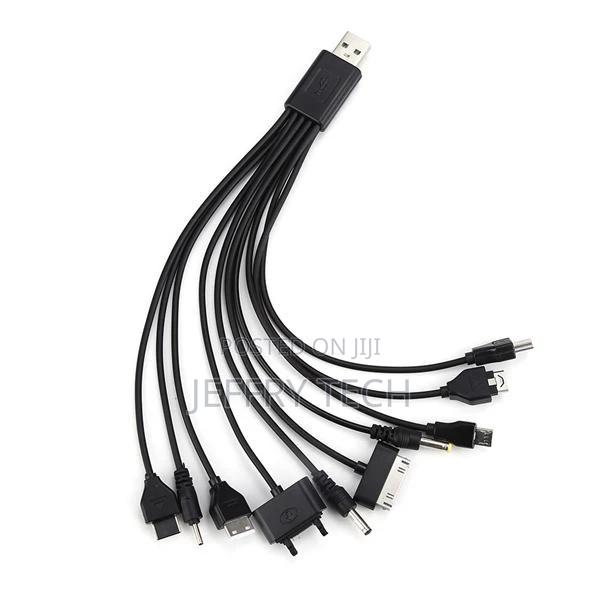 10 in 1 Universal Black USB Cable Fast Charging Line to Mult - thumbnail 2