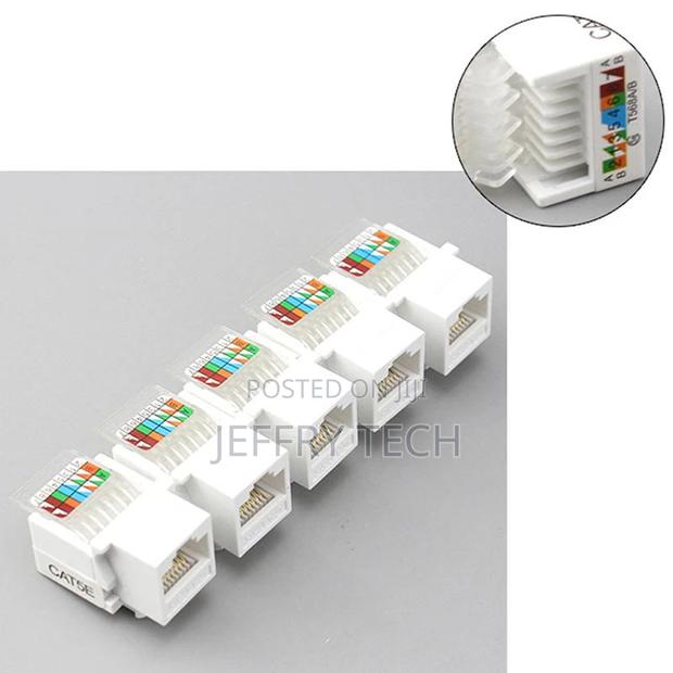 10 Practical Rj45 Cat6 Ethernet Network Trapezoidal Jackcli - thumbnail 3