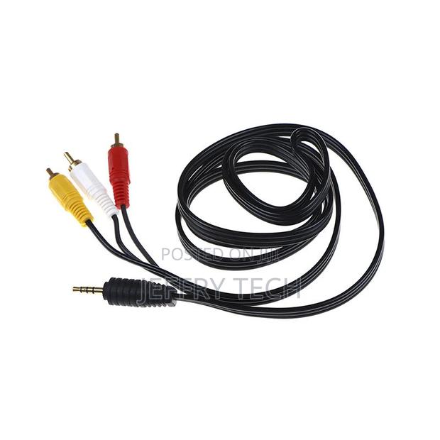 3.5mm Jack Plug to 3 Rca Plugs Male to Male Audio Video Av A