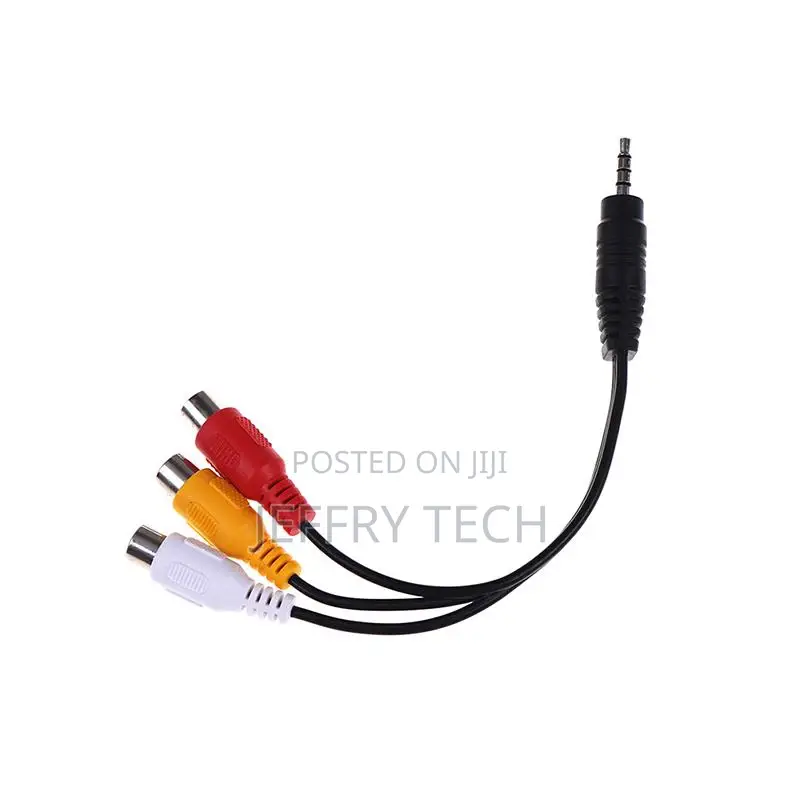 28 Cm 3.5 Mm Jack Mother 3 Rca Stereo Adapter Cable Av Revol