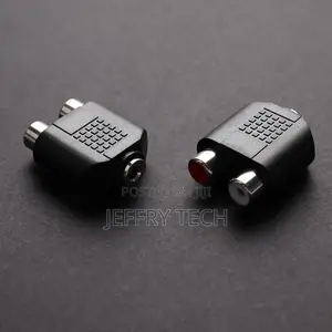 2pcs for Speaker Power Plated 3.5mm Audio Stereo Female to 2