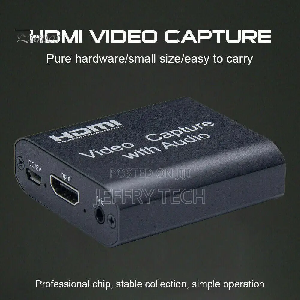 1080P 30hz HDMI Video Capture Audio Card Game Home Office Re