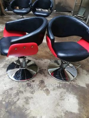 Black Red Salon Styling Seats - thumbnail 2