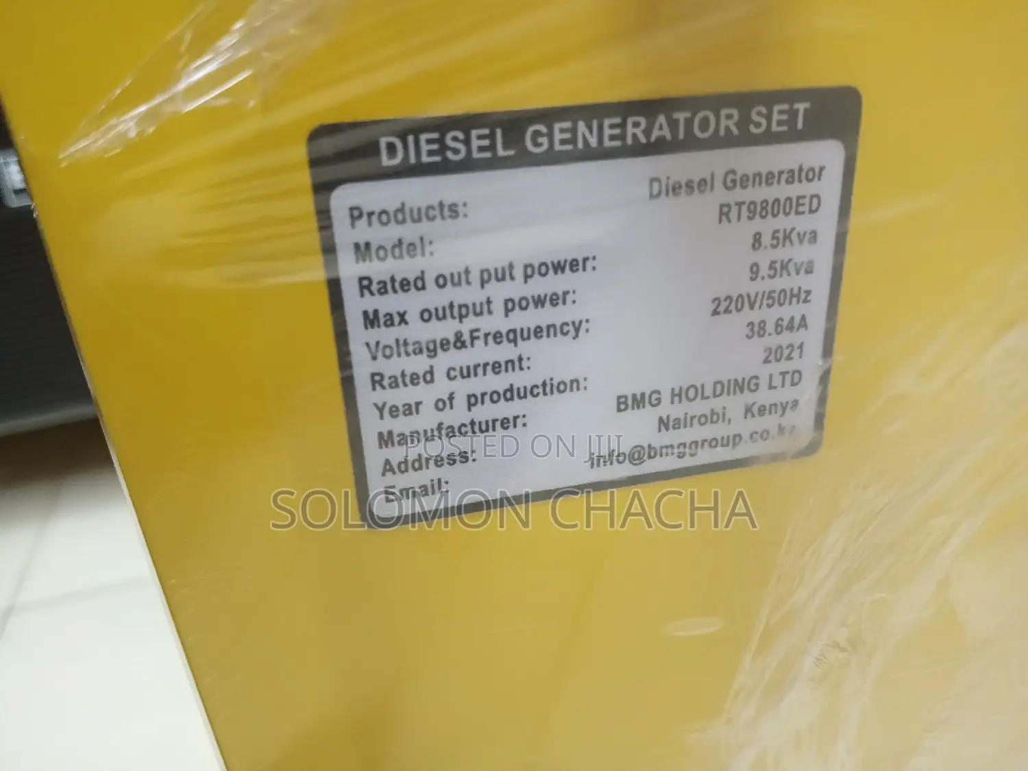 Vackson 8.8kva Silent DIESEL Generator
