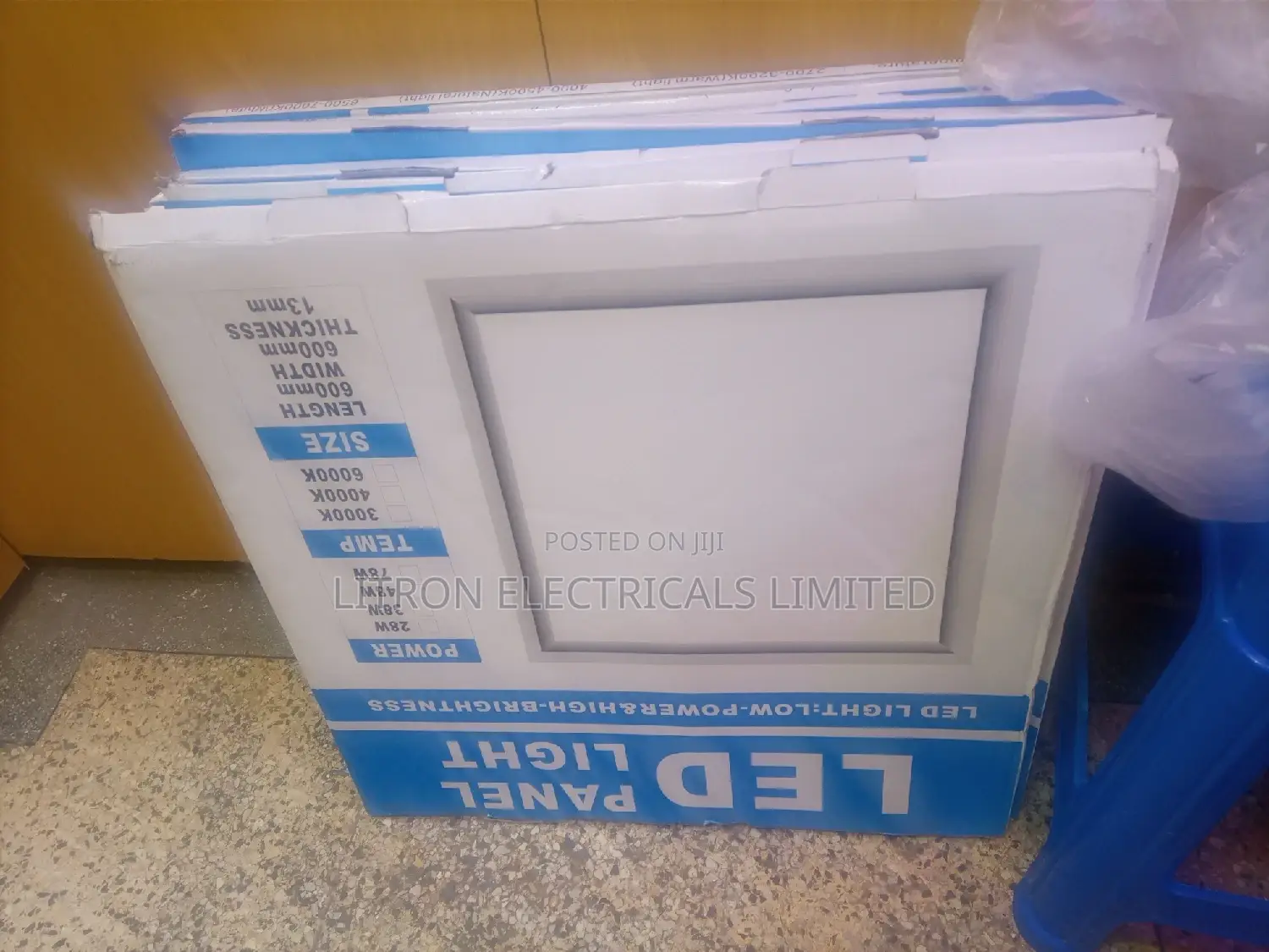 600 by 600 Panel Lights Recess