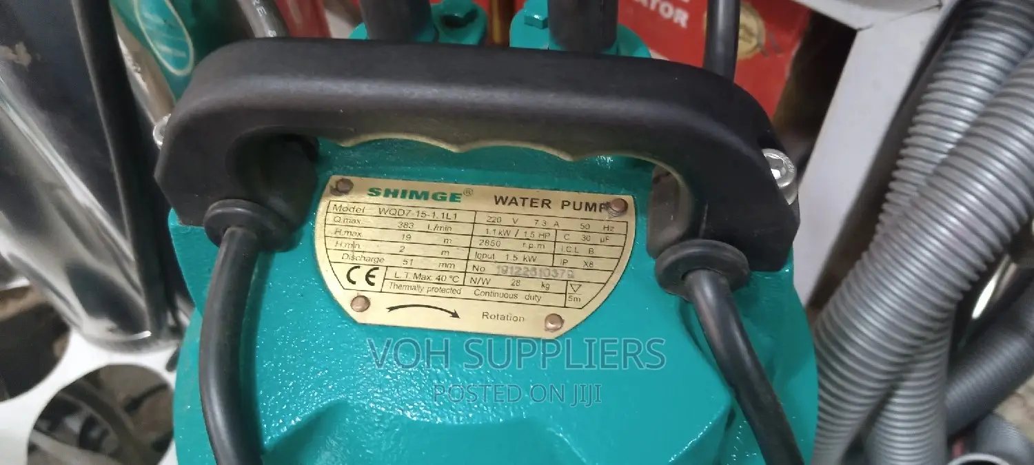 Shimge Sewage Pump 2hp