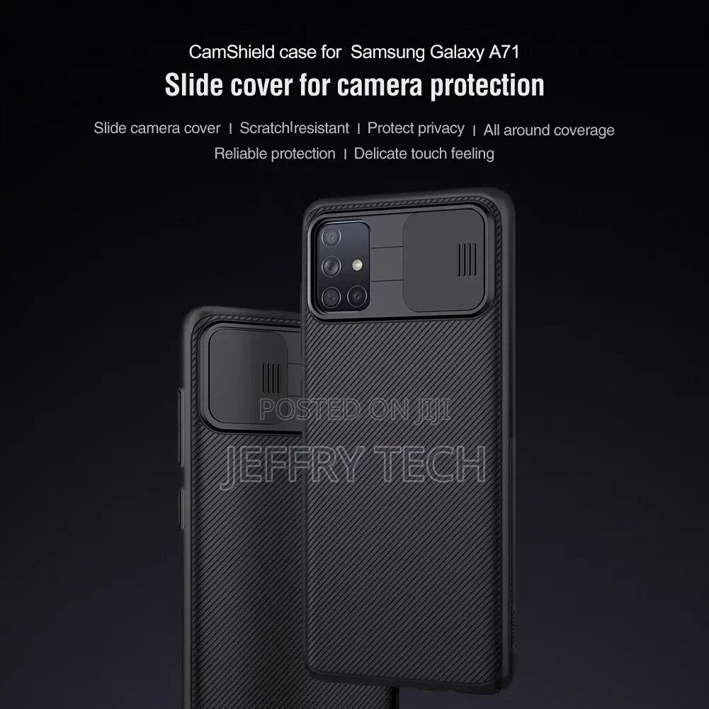 Nillkin Samsung Galaxy A71 Camshield Back Case – Black