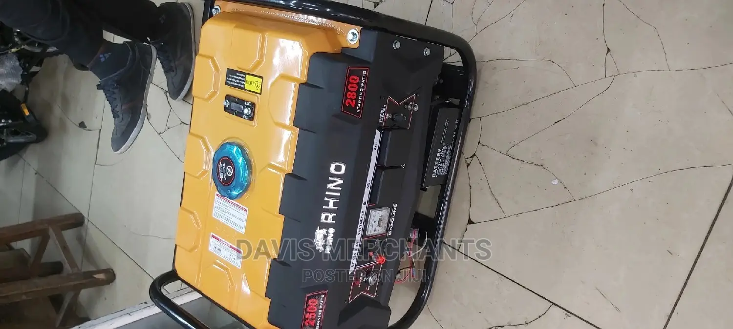 Rhino 2.8 Kva Petrol Generator With Key Start Function