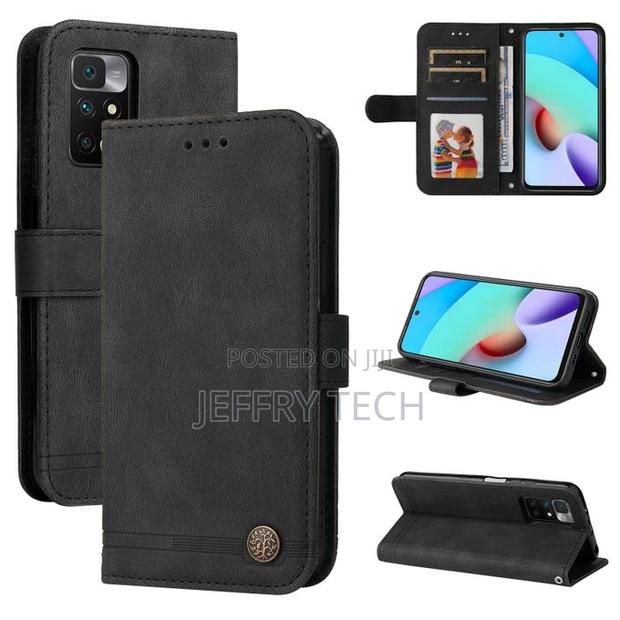 Xiaomi Redmi 10 Leather Case(Black) - main view