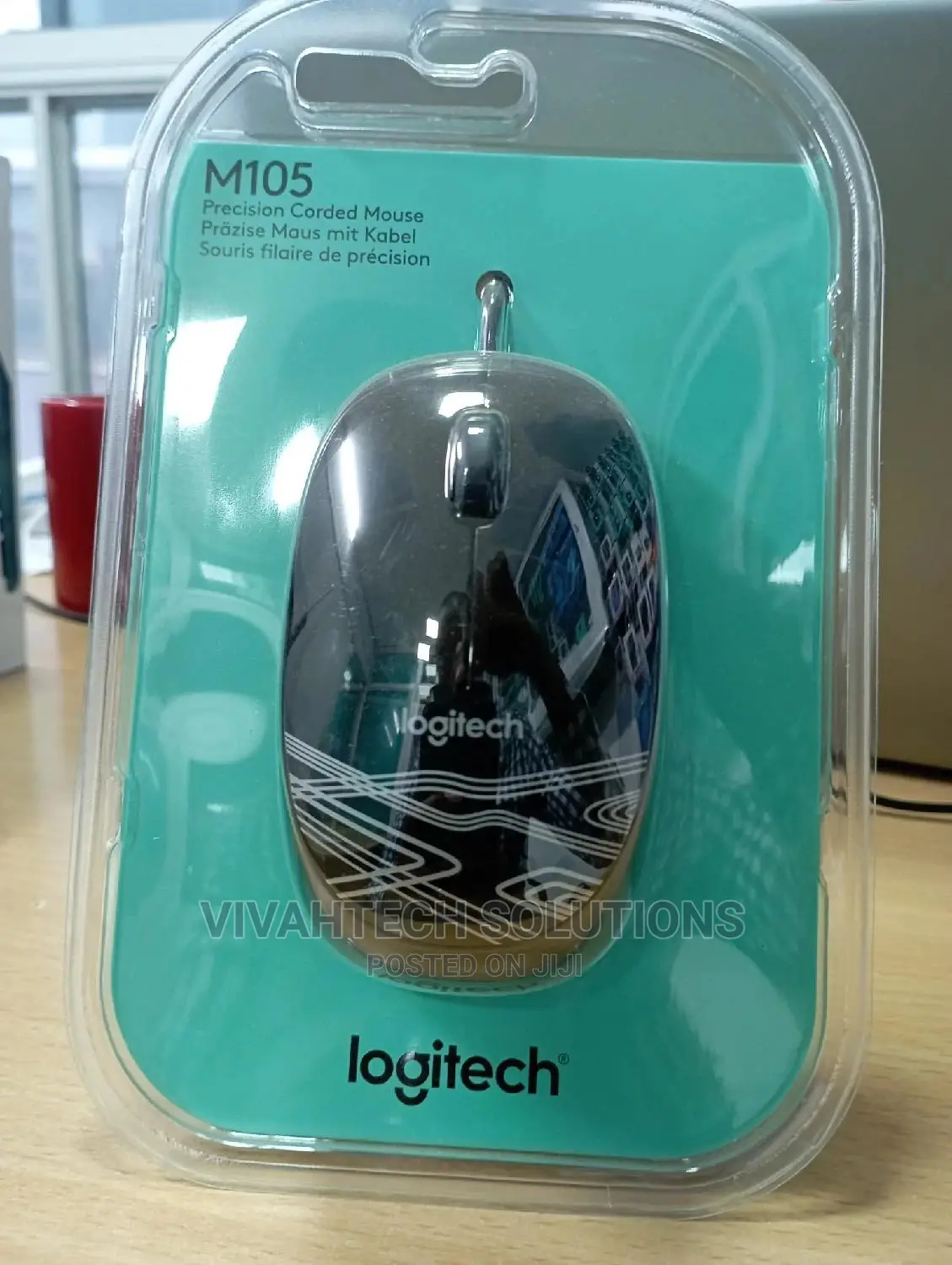 Logitech M105 Corded Optical Wireless Mouse