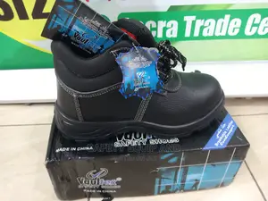 Safety Boot-Black Leather Boots