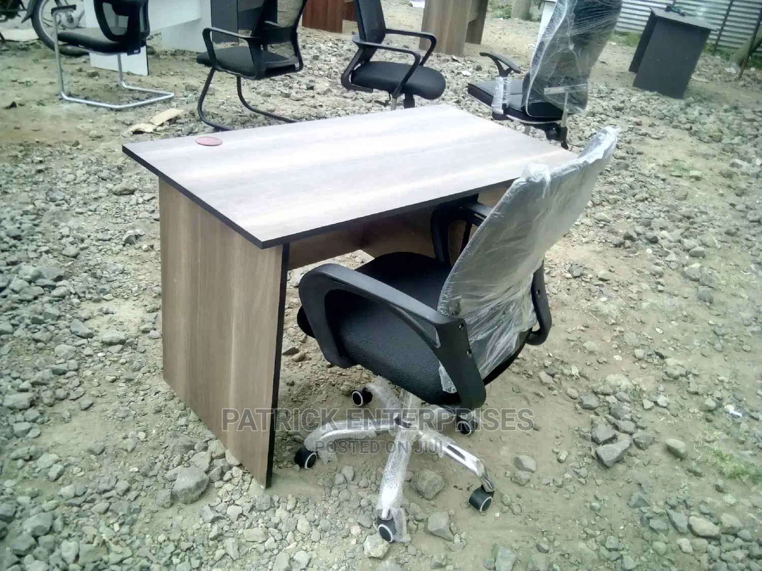 1.2 Metres Office Desk Plus Low Back Secretariat Mesh Chair