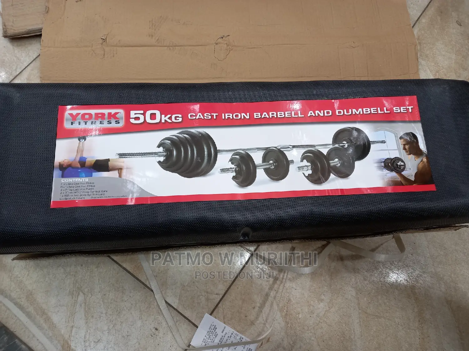 Dumbbells With Barbell 50kg