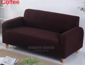 Coffee Brown Elegant Sofa Cover