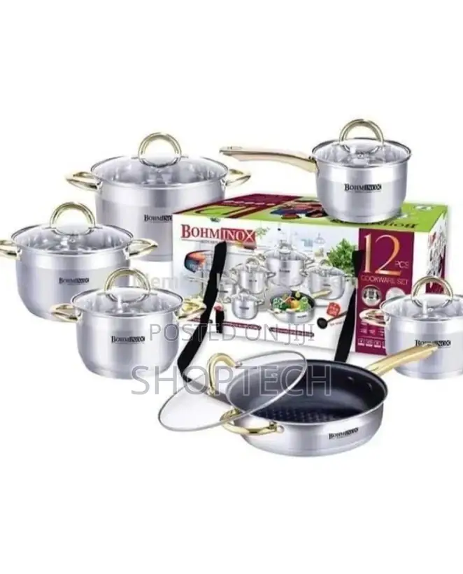 12 Pieces Bohminox Cookware.