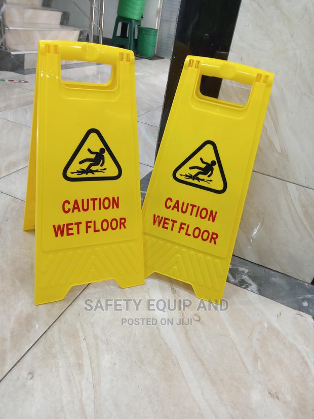Wet Floor Sign-Yellow Reflective