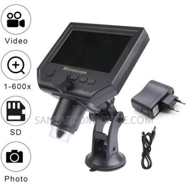 Innovative Digital Microscope 600x Sensor Zoom With LCD Disp - main view