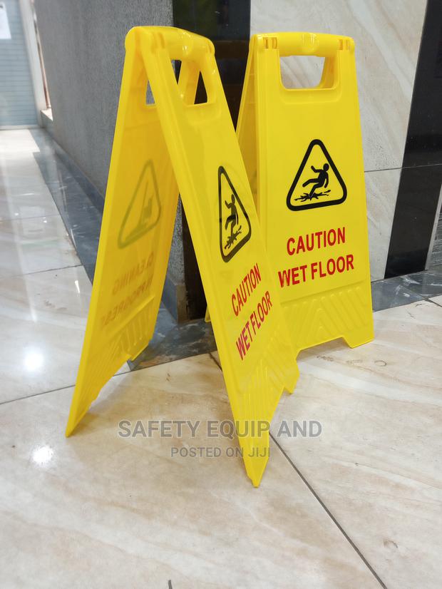 Two Sided Wet Floor Caution Board - main view