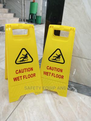 Caution Wet Floor Yellow Signage - thumbnail 2