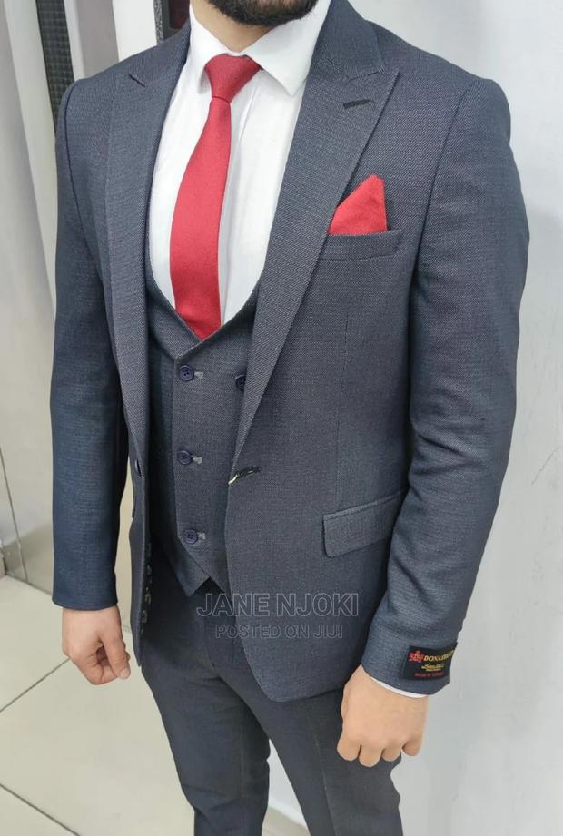Grey 3 Pc Suit - thumbnail 3