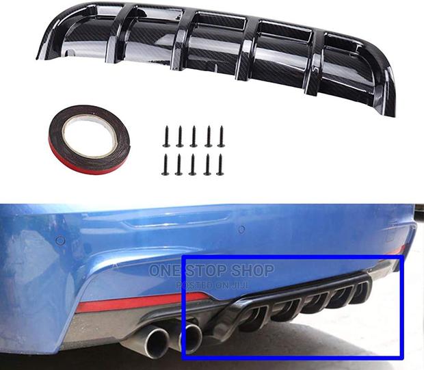 Universal Carbon Fibre Car Rear Bumper Lip Diffuser
