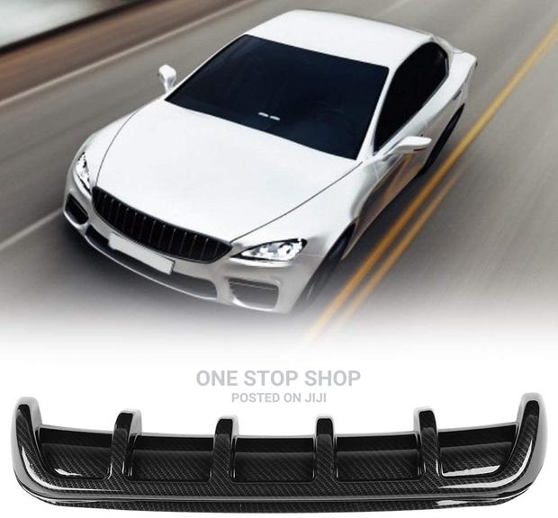 Universal Shiny Carbon Black Look Rear Shark Fin Diffuser